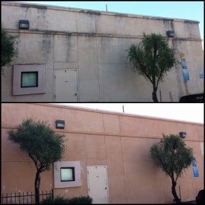 before and after building wash in sacramento